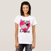 Pugs en Kisses Dames Shirt (Voorkant volledig)