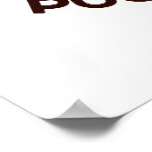 Pugs en Kisses Funny Pug Doggy Pun Poster (Hoek)