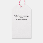 PUGS EN KISSES HOND-THEMA KERST CUSTOM CADEAULABEL (Achterkant)