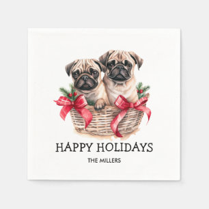 PUGS EN KISSES HOND-THEMA KERST CUSTOM SERVET