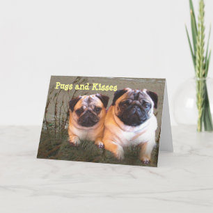 Pugs- en Kisses-kaart Kaart