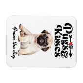 Pugs en Kisses Valentijnsdag koelkast Magneet (Horizontaal)