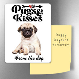 Pugs en Kisses Valentijnsdag koelkast Magneet
