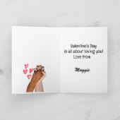 Pugs en Kusjes Valentijnsdag Kaart (Binnen)