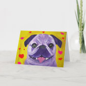 Pugs en Kussen Kaart (Voorkant)