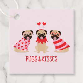 Pugs en kussen Schattige Pug Dogs Bedankjes Labels