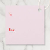 Pugs en kussen Schattige Pug Dogs Bedankjes Labels (Achterkant)