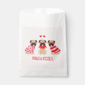 Pugs en kussen Schattige Pug Dogs Bedankzakje (Voorkant)