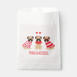 Pugs en kussen Schattige Pug Dogs Bedankzakje