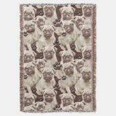 Pugs en poten met schroefdraad deken (Voorkant Verticaal)