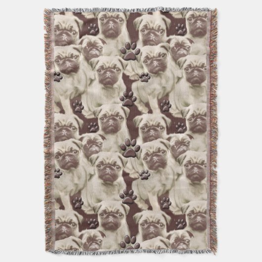 Pugs en poten met schroefdraad deken (Voorkant Verticaal)