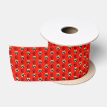 Pugs en Rozen Rode Lint
