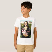 Pugs (Fawn + Blk) - Mona Lisa T-shirt (Voorkant volledig)