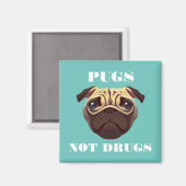 Pugs geen drugs magneet (Voorkant / Achterkant)