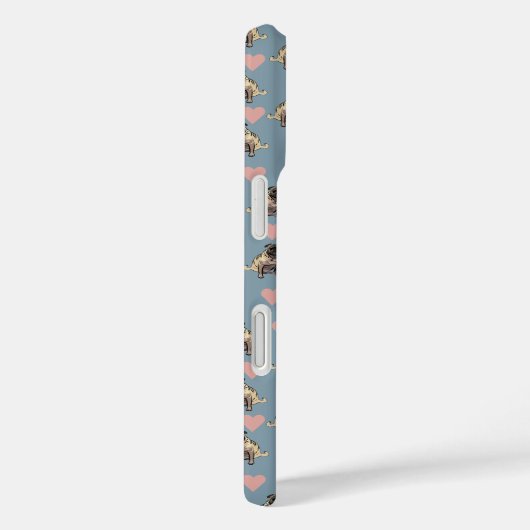 Pugs & harten Case-Mate iPhone case (Achterkant / Rechts)