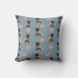 Pugs & harten kussen