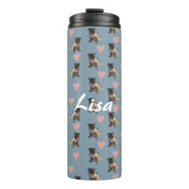 Pugs & harten thermosbeker