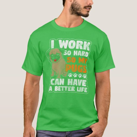 Pugs Honden vriend T-shirt (Voorkant)