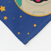 Pugs in de sterren fleece deken (Hoek)