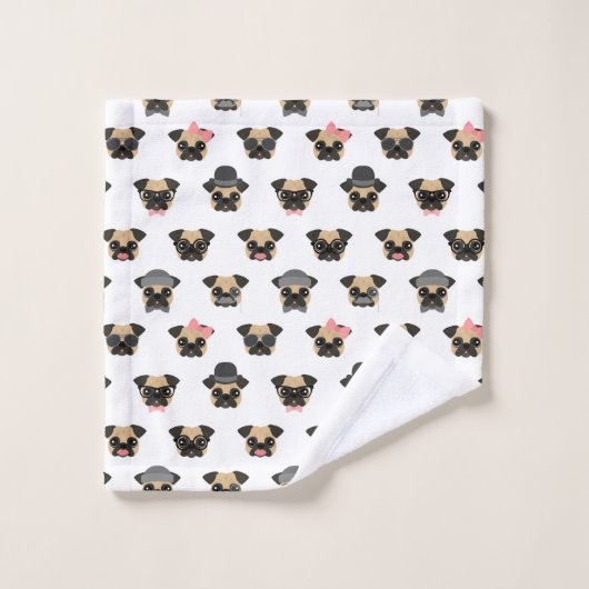 Pugs in Disguise Bad Handdoek (Wasdoekje)