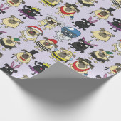 Pugs in kostuums, overslagpapier cadeaupapier (Hoek)