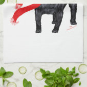 Pugs in Red Scarf Theedoek (Gevouwen)