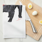 Pugs in Red Scarf Theedoek (Quarter Fold)