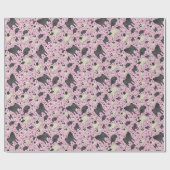 Pugs in roze cadeaupapier (Vlak)