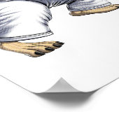 Pugs Jiu-Jitsu Wrestlers Poster (Hoek)