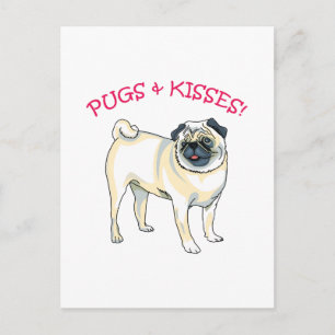 PUGS & KISSES! BRIEFKAART