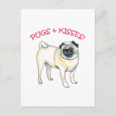 PUGS & KISSES! BRIEFKAART (Voorkant)