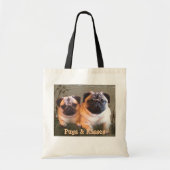 Pugs & Kisses Canvas tas (Voorkant)