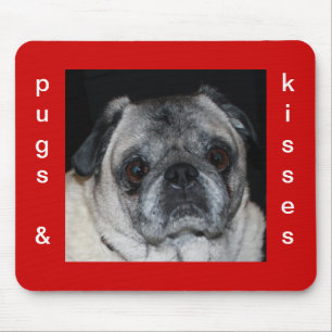 Pugs & Kisses Mousepad Muismat