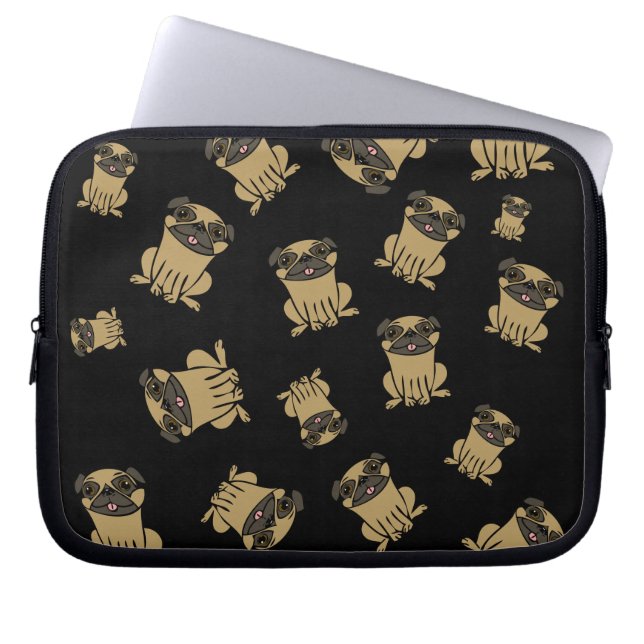Pugs! Laptop Sleeve (Voorkant)