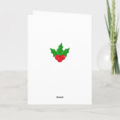 pugs luiden nieuwe jaarklokken feestdagen kaart (Achterkant)