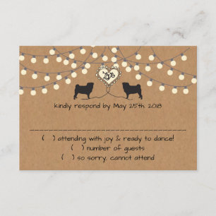 Pugs met de Kaart van de Reactie van de Lichten va