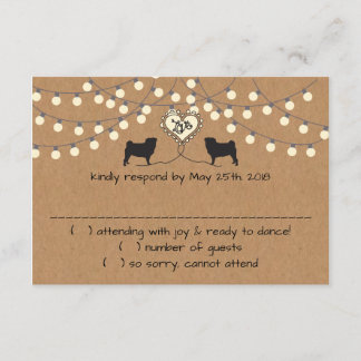 Pugs met de Kaart van de Reactie van de Lichten va