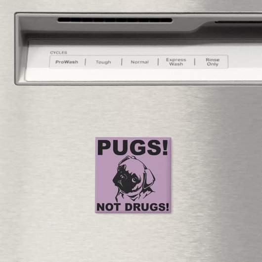 Pugs Niet Drugs Grappige Koelkast Magneet Koelkast (Insitu (Vaatwasser))