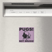 Pugs Niet Drugs Grappige Koelkastmagneet Refrigera Magneet (Insitu (Vaatwasser))
