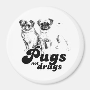PUGS NOT DRUGS 2 MAGNEET