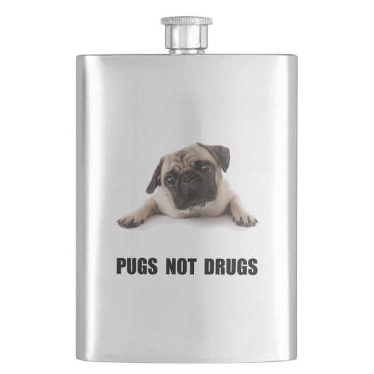 Pugs not Drugs Flacon (Voorkant)