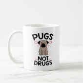 Pugs not Drugs Koffiemok (Links)