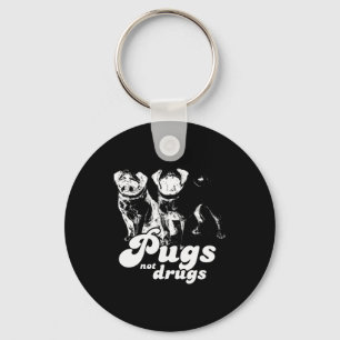 PUGS NOT DRUGS T-shirt Sleutelhanger