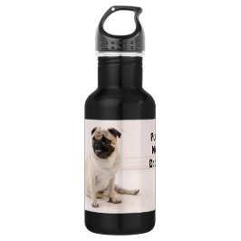 Pugs not Drugs Waterfles