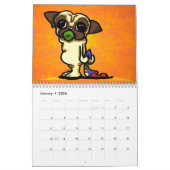 Pugs Off-Leash Art™ Vol 1 Kalender (Jan 2026)