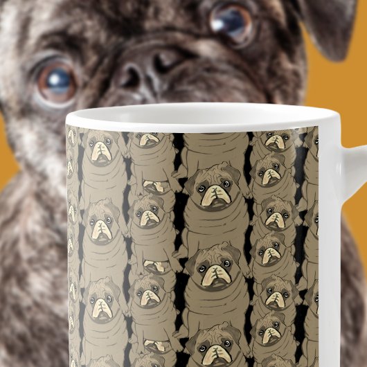 Pugs op een koffiemok