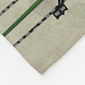 Pugs op fiets fleece deken (Hoek)