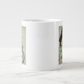 Pugs op fiets grote koffiekop (Voorkant)