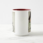 Pugs op fiets mok (Midden)