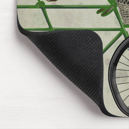 Pugs op fiets muismat (Hoek)